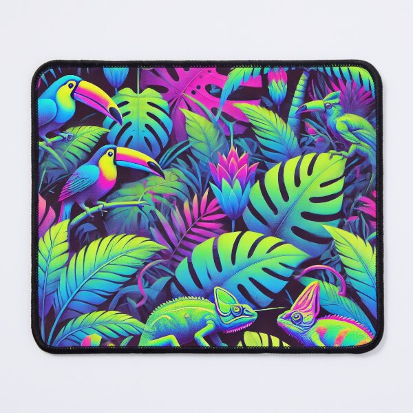 Item preview, Neon Mirage Jungle designed and sold by Silmoyo.
