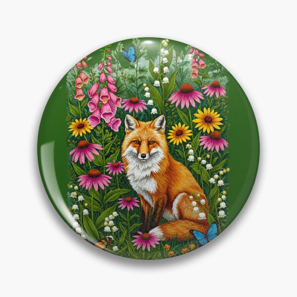 Artikelvorschau, Fuchs Wildblumen entworfen und verkauft von TeeARTHY.