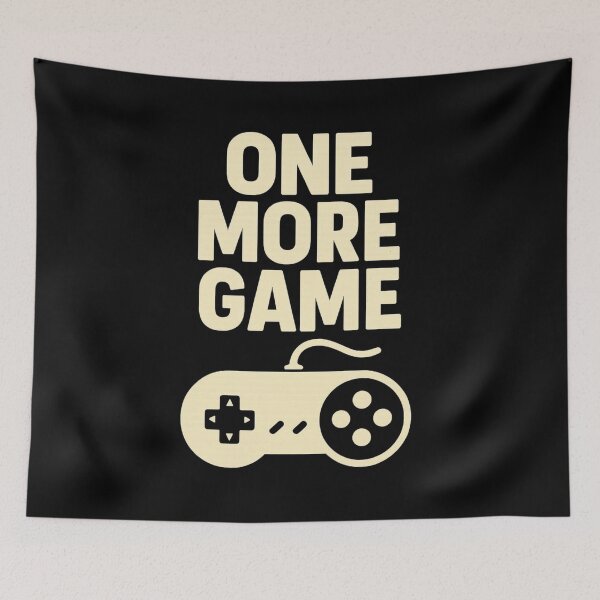 Item preview, One More Game Retro Gamer T-Shirt Controller Design designed and sold by BoostedPixels.