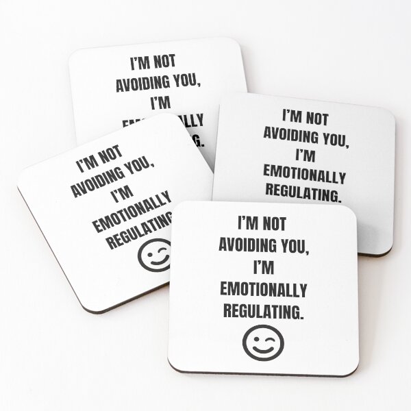 Item preview, I’m Not Avoiding You I’m Emotionally Regulating – Funny Therapy Shirt for Mental Health Awareness designed and sold by DeesTeesNThings.