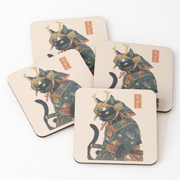 Item preview, Black Kats Samurai designed and sold by mustbewhy.