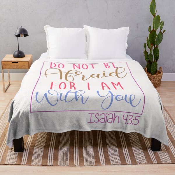 Item preview, Do Not Be Afraid For I Am With You – Isaiah 43:5 | Christian Bible Verse | Faith Encouragement Gifts & Apparel designed and sold by Hope & Light Designs.