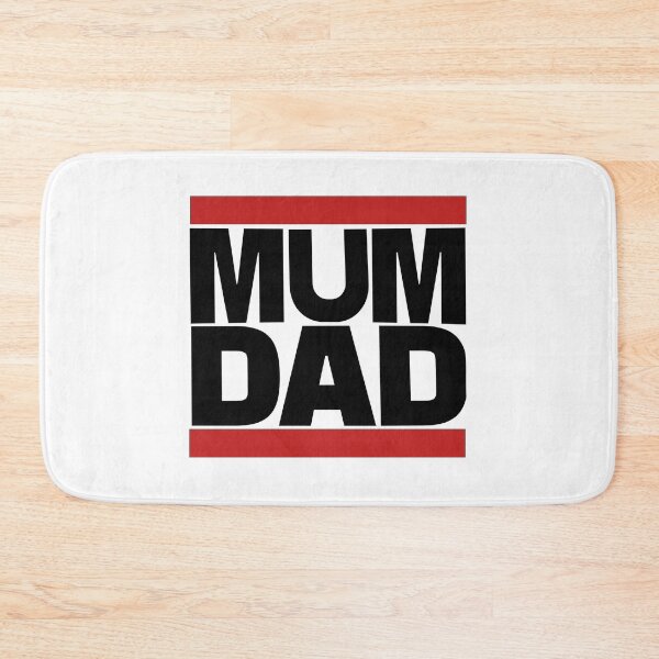 Item preview, MUM DAD (black text version) designed and sold by FREEKNSTEIN.