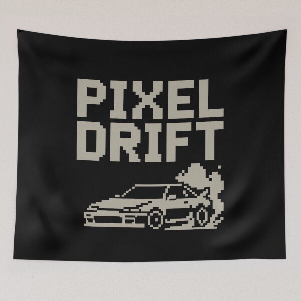 Artikelvorschau, Pixel Drift Retro Auto Gaming JDM Poster T-Shirt entworfen und verkauft von BoostedPixels.