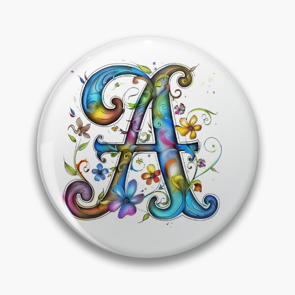 Item preview, Whimsical Monogram Letter A designed and sold by Boddicca.