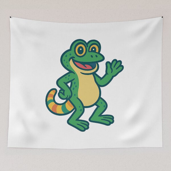 Item preview, Funny Lizard Meme Cartoon designed and sold by TypoVibeStudio.