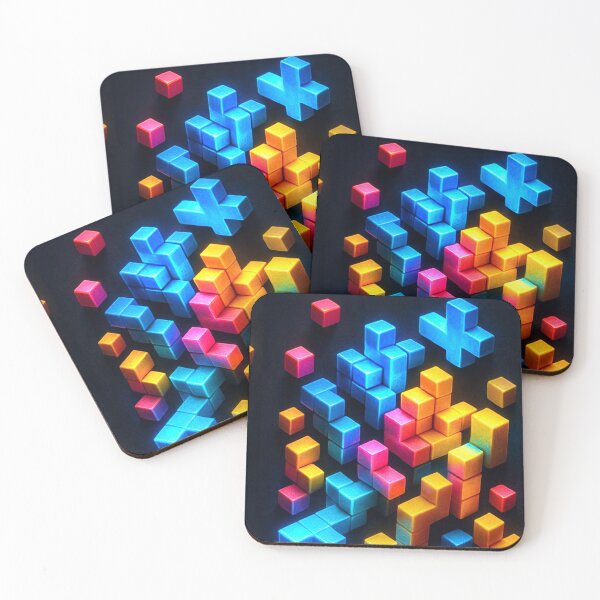 Item preview, 8 bit - PATTERN - Bright Lights  designed and sold by CleverCulture.