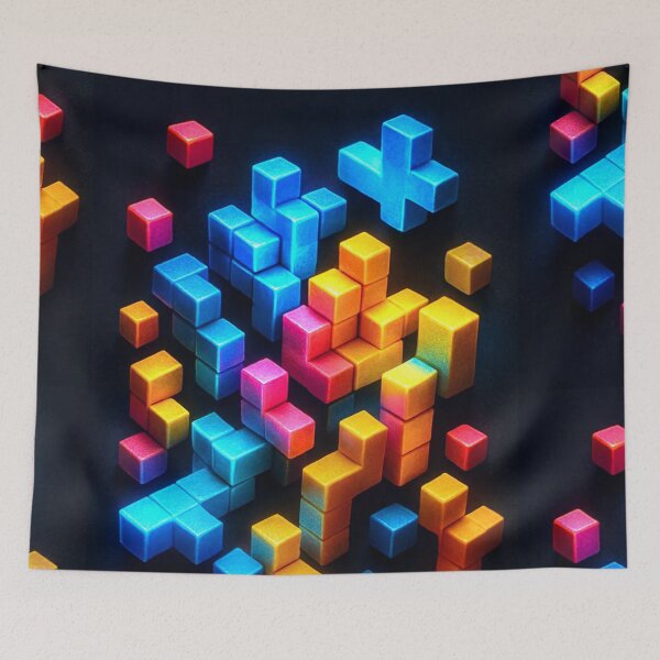 Item preview, 8 bit - PATTERN - Bright Lights designed and sold by CleverCulture.