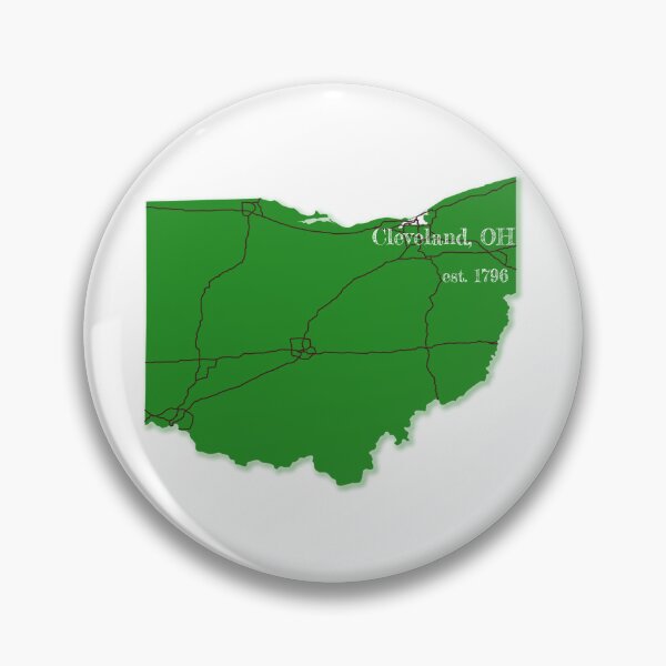 Item preview, Cleveland, OH [Green] designed and sold by PhilbonianDezin.