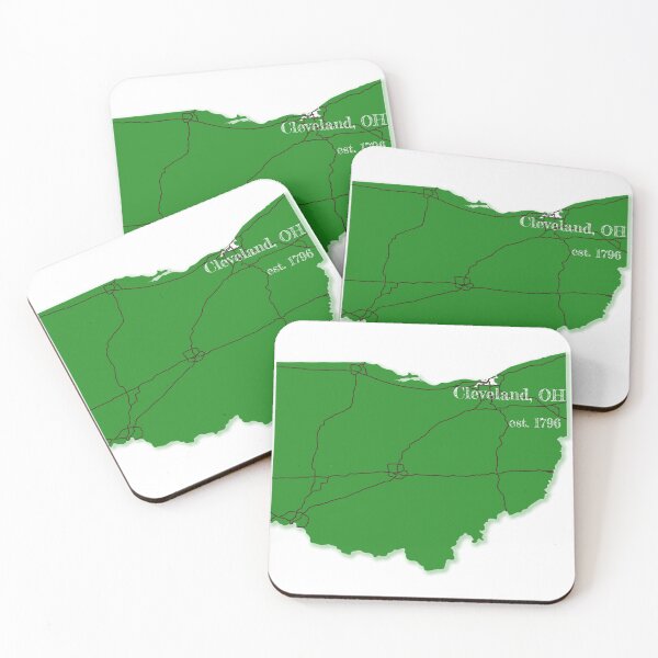 Item preview, Cleveland, OH [Green] designed and sold by PhilbonianDezin.