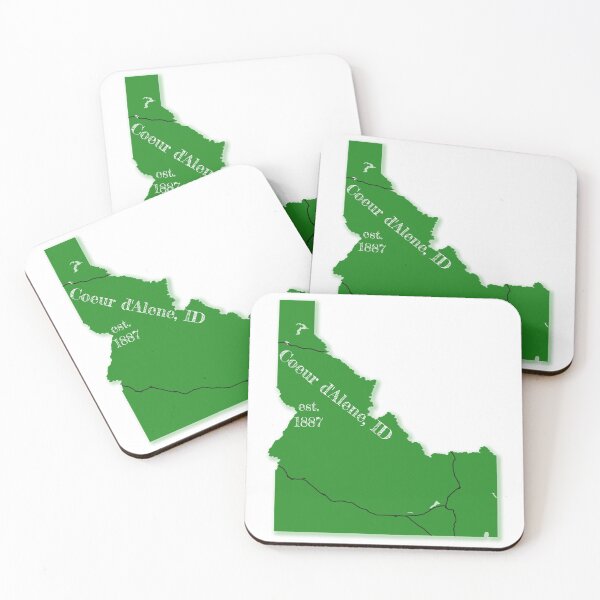 Item preview, Coeur d'Alene, ID [Green] designed and sold by PhilbonianDezin.
