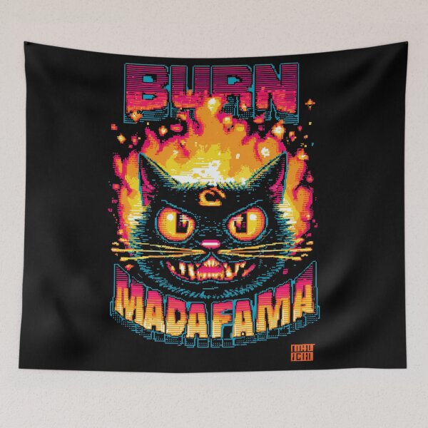 Item preview, Flaming Feline designed and sold by Stillness store.