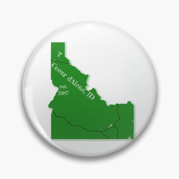 Item preview, Coeur d'Alene, ID [Green] designed and sold by PhilbonianDezin.