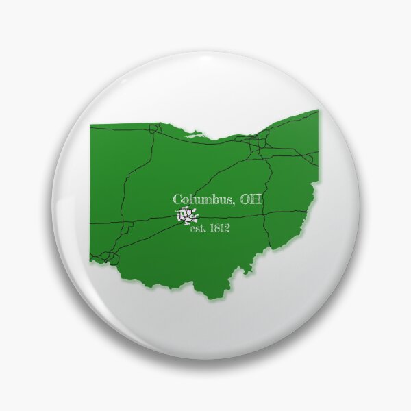 Item preview, Columbus, OH [Green] designed and sold by PhilbonianDezin.