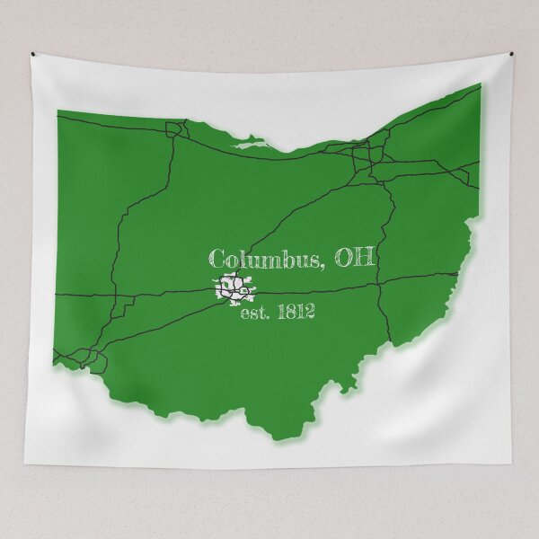 Item preview, Columbus, OH [Green] designed and sold by PhilbonianDezin.
