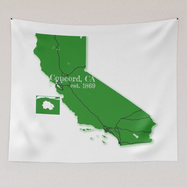 Item preview, Concord, CA [Green] designed and sold by PhilbonianDezin.