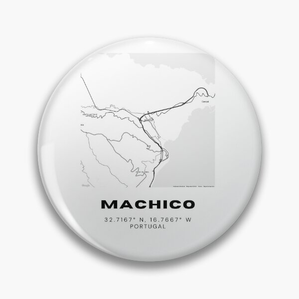 Item preview, Machico Portugal Coastal Map Poster – Minimalist Black and White City Print, Modern Travel Wall Art designed and sold by RM-Journey.