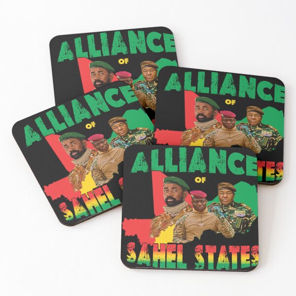 Item preview, Alliance of Sahel States – Assimi Goïta, Ibrahim Traoré & Abdourahamane Tchiani Art designed and sold by Youngkev-arts.