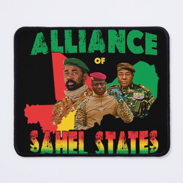 Item preview, Alliance of Sahel States – Assimi Goïta, Ibrahim Traoré & Abdourahamane Tchiani Art designed and sold by Youngkev-arts.