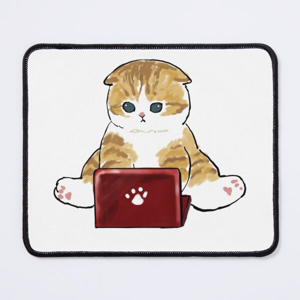 Item preview, Mofusand - Cat on Computer designed and sold by penny555.