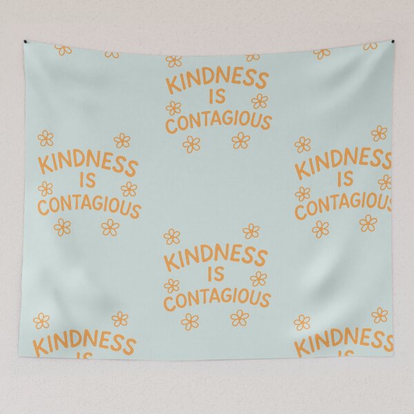 Item preview, Kindness Is Contagious – Positive Empathy Quote Design designed and sold by Quiet Power Co..