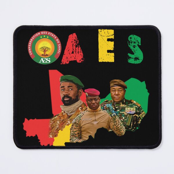 Item preview, Alliance of Sahel States – Assimi Goïta, Ibrahim Traoré & Abdourahamane Tchiani Art designed and sold by Youngkev-arts.