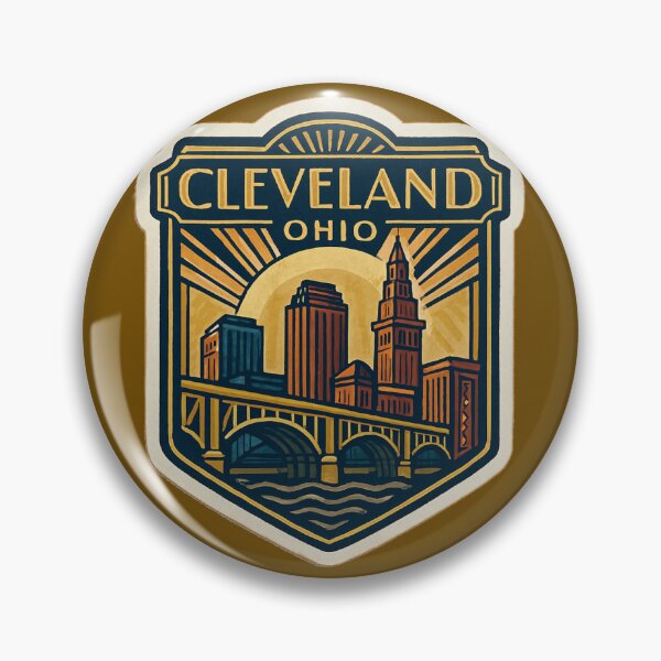 Item preview, Cleveland Ohio designed and sold by Broken Antler Designs .