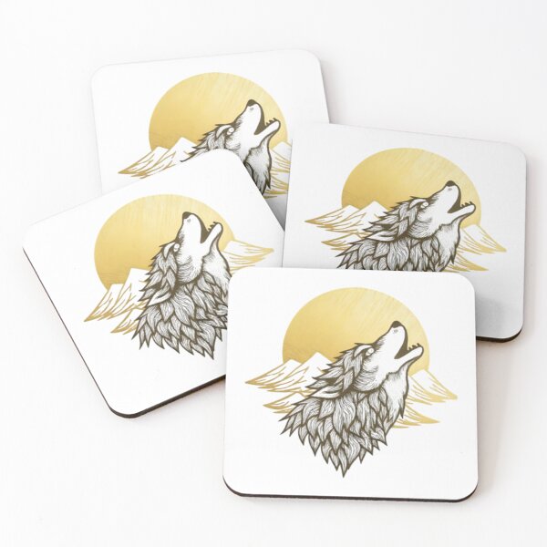Item preview, A black wolf howling at the moon at night_2 designed and sold by Aariq.