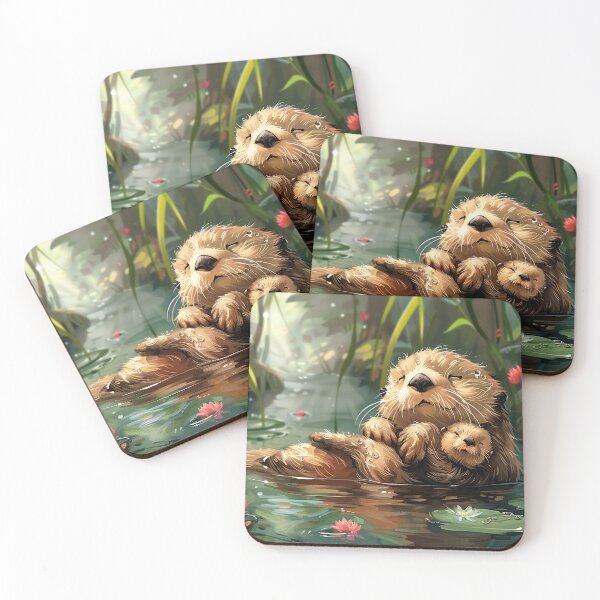 Item preview, Otter Serenity Among Blooms designed and sold by Jasperartist112.