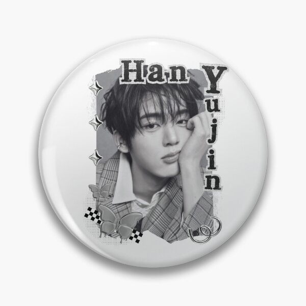 Item preview, Han Yu Jin Zerobaseone Kpop Solo Artist Black and White Collage Digital Art Portrait designed and sold by AJUNICE STUDIO.