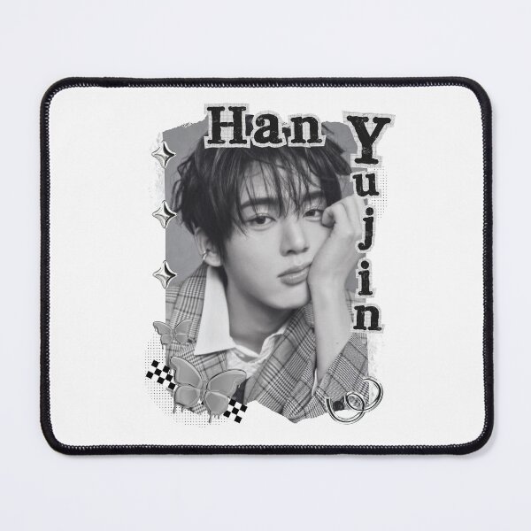 Item preview, Han Yu Jin Zerobaseone Kpop Solo Artist Black and White Collage Digital Art Portrait designed and sold by AJUNICE STUDIO.