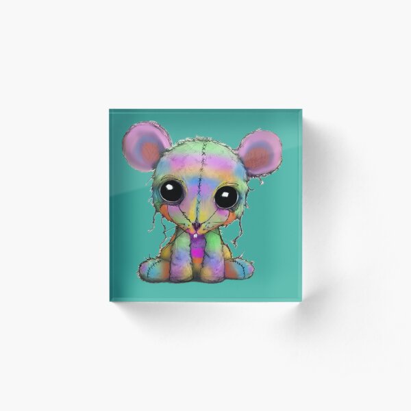 Thread Bear Autism Baby Rat by Tale Teller Kids Acrylic Block