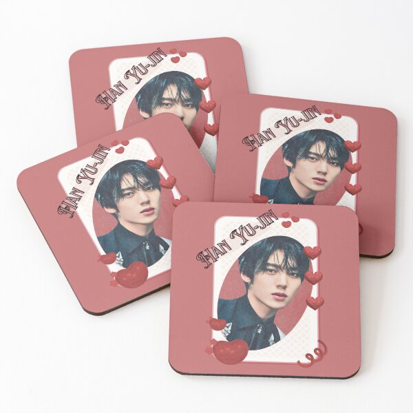 Item preview, Zerobaseone Han Yu Jin Korean Solo Artist Card Red Aesthetic Collage Design designed and sold by AJUNICE STUDIO.