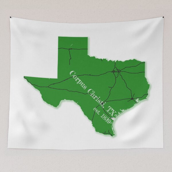 Item preview, Corpus Christi, TX [Green] designed and sold by PhilbonianDezin.