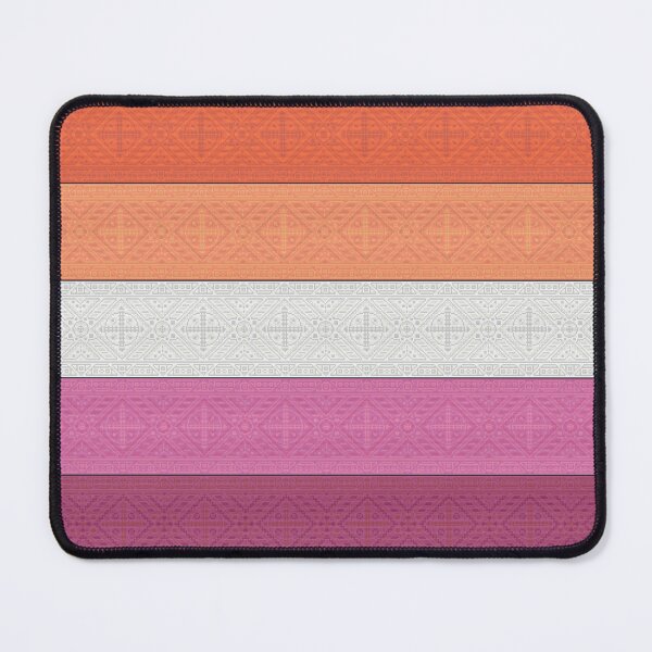 Item preview, Geometric Patterned Lesbian Pride Flag designed and sold by FlyingJackalope.