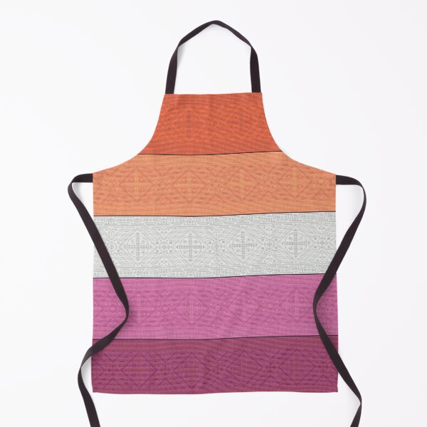 Item preview, Geometric Patterned Lesbian Pride Flag designed and sold by FlyingJackalope.