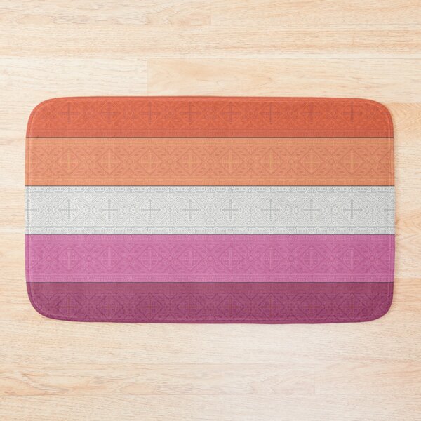 Item preview, Geometric Patterned Lesbian Pride Flag designed and sold by FlyingJackalope.