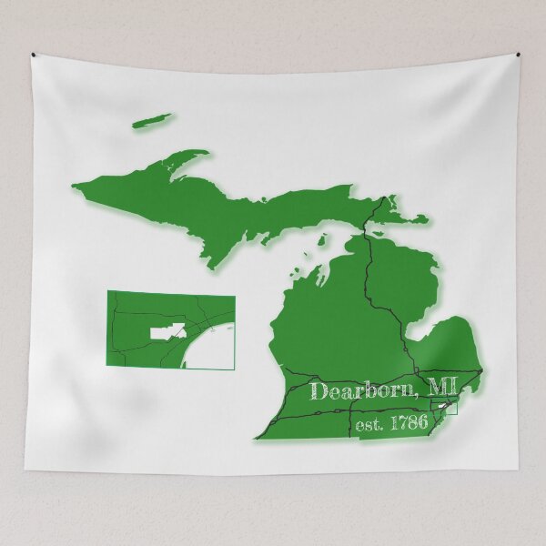 Item preview, Dearborn, MI [Green] designed and sold by PhilbonianDezin.