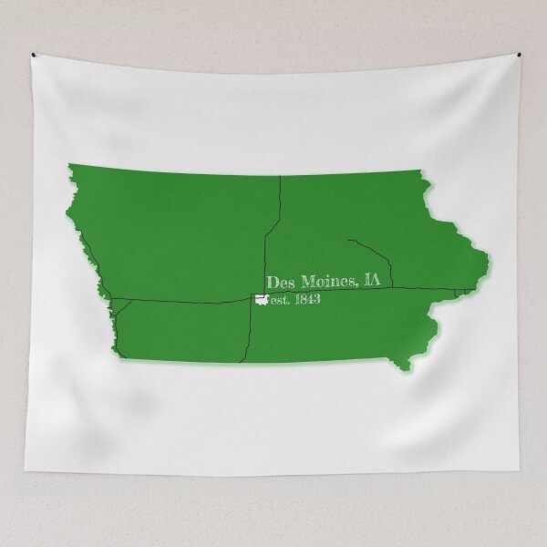Item preview, Des Moines, IA [Green] designed and sold by PhilbonianDezin.