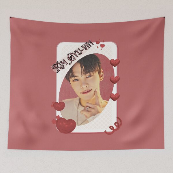 Item preview, Zerobaseone Kim Gyu Vin Korean Solo Artist Card Red Aesthetic Collage Design designed and sold by AJUNICE STUDIO.