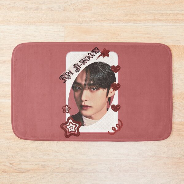 Item preview, Zerobaseone Kim Ji Woong Korean Solo Artist Card Red Aesthetic Collage Design designed and sold by AJUNICE STUDIO.