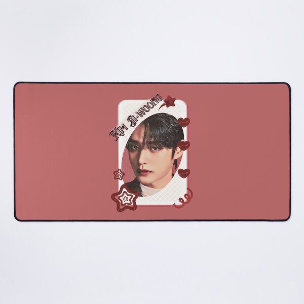 Item preview, Zerobaseone Kim Ji Woong Korean Solo Artist Card Red Aesthetic Collage Design designed and sold by AJUNICE STUDIO.