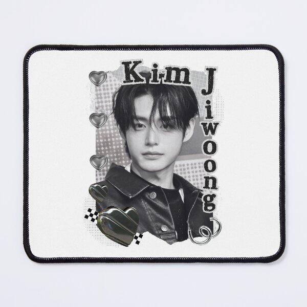 Item preview, Zerobaseone Kim Ji Woong Kpop Solo Artist Black and White Collage Digital Art Portrait designed and sold by AJUNICE STUDIO.