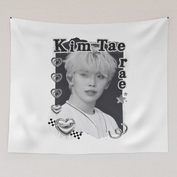 Item preview, Zerobaseone Kim Tae Rae Kpop Solo Artist Black and White Collage Digital Art Portrait designed and sold by AJUNICE STUDIO.