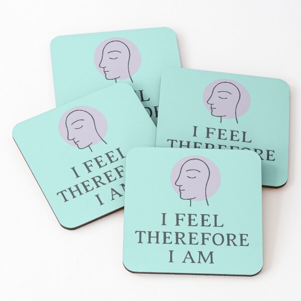 Item preview, I Feel Therefore I Am – Empath Awareness Line Art Design designed and sold by Quiet Power Co..