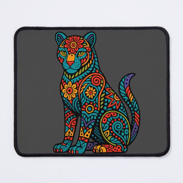 Item preview, Colorful Jaguar Alebrije designed and sold by Ahau Designs.