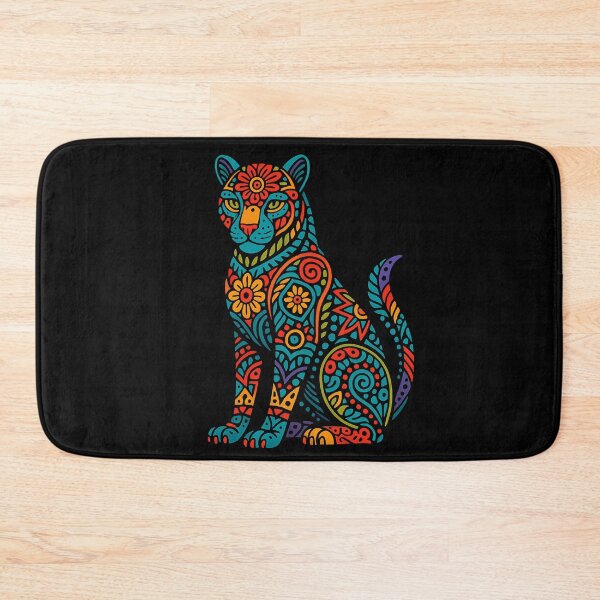 Item preview, Colorful Jaguar Alebrije designed and sold by Ahau Designs.