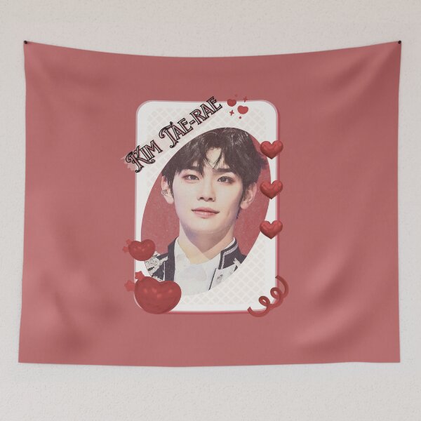 Item preview, Zerobaseone Kim Tae Rae Korean Solo Artist Card Red Aesthetic Collage Design designed and sold by AJUNICE STUDIO.