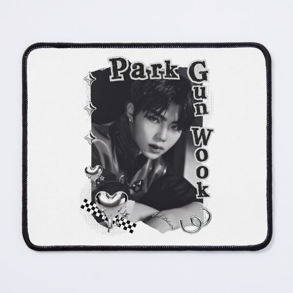 Item preview, Zerobaseone Park Gun Wook Kpop Solo Artist Black and White Collage Digital Art Portrait designed and sold by AJUNICE STUDIO.