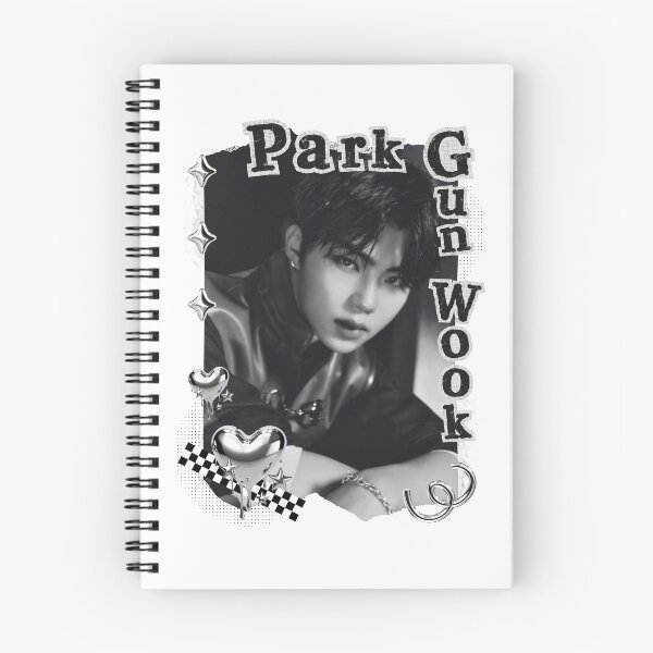 Item preview, Zerobaseone Park Gun Wook Kpop Solo Artist Black and White Collage Digital Art Portrait designed and sold by AJUNICE STUDIO.